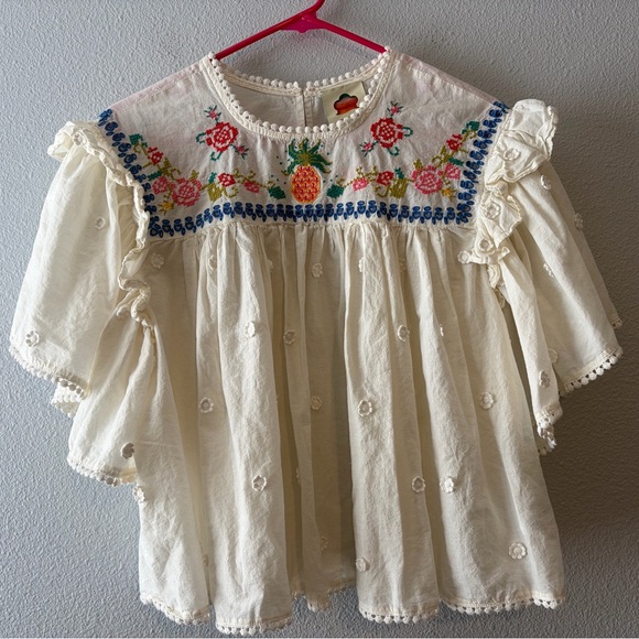 Cross Stitch Embroidered Blouse - Picture 2 of 3